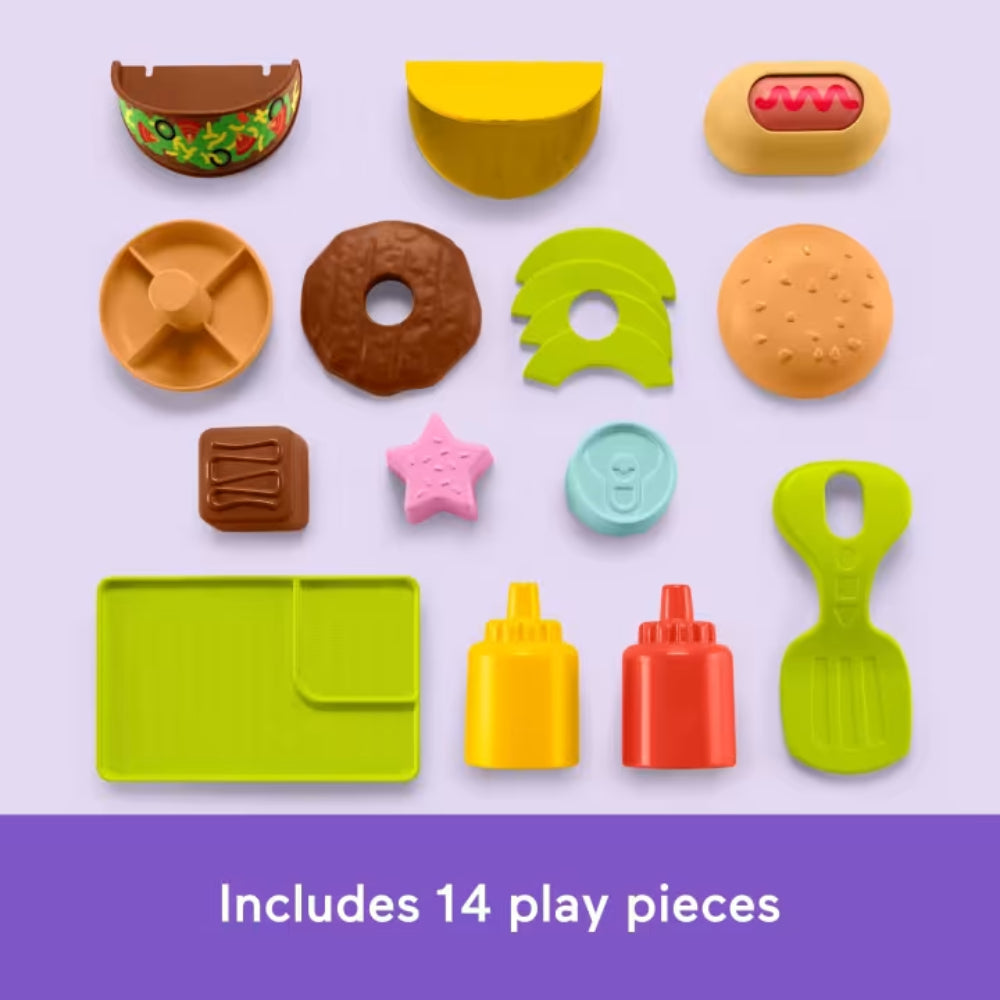 Fisher-Price Laugh & Learn 4-In-1 Snack Cart Walker Baby & Toddler Learning Toy