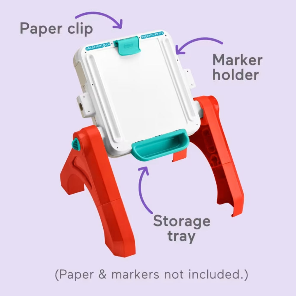 Fisher-Price Laugh & Learn 4-In-1 Activity Table & Easel, Electronic Learning Toy