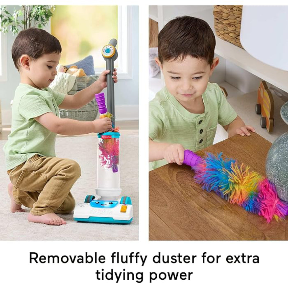 Fisher-Price Toddler Toy Laugh & Learn 2-in-1 Vacuum