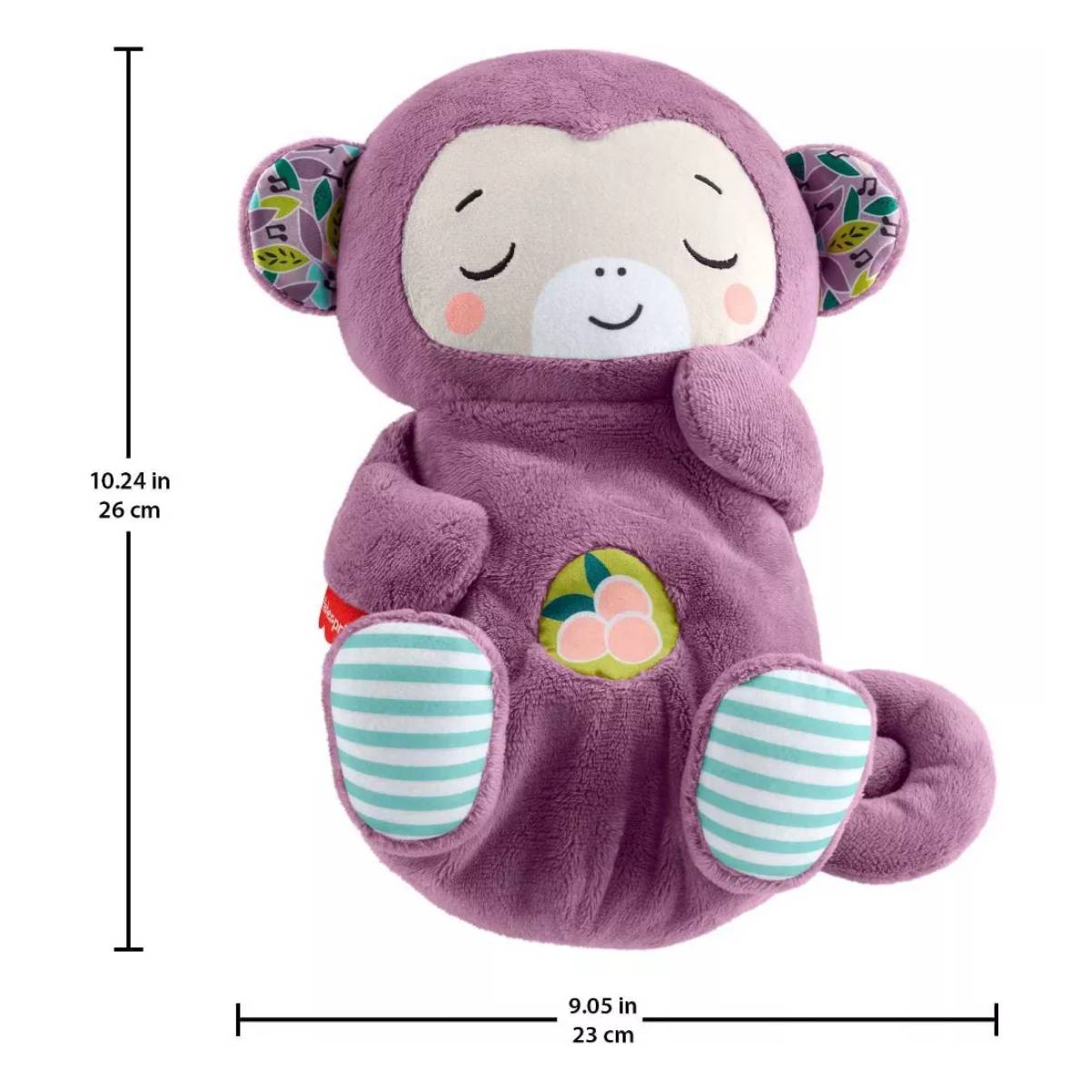 Fisher-Price Monkey Snuggle and Soother Plush Toy - Purple