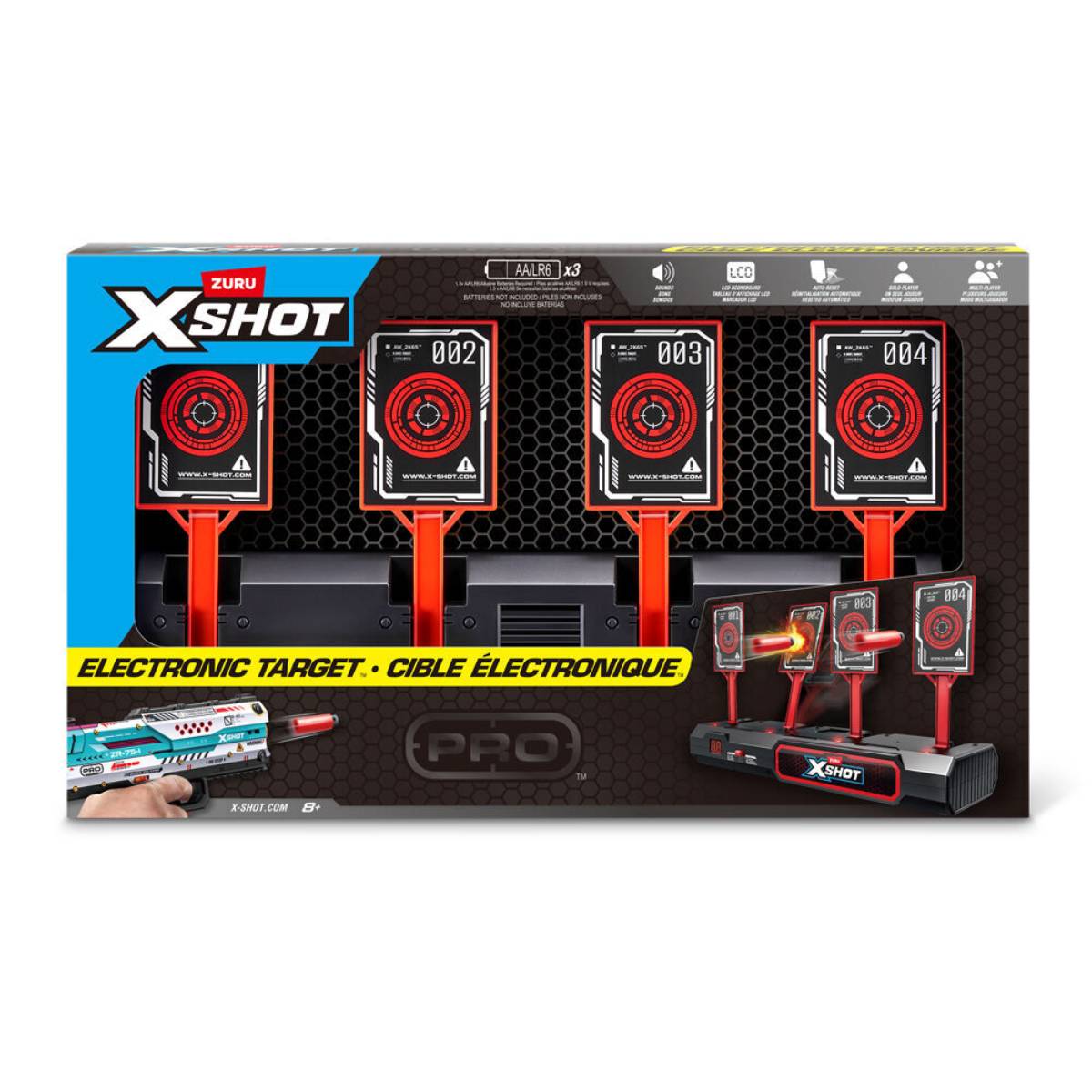Zuru XShot S1 Pro Interactive Electronic Target Toy - Black/Red