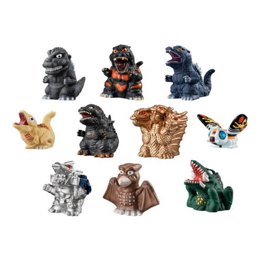 Bandai Shokugan Godzilla Sofvidoll Toy (10-Piece) - Assortment