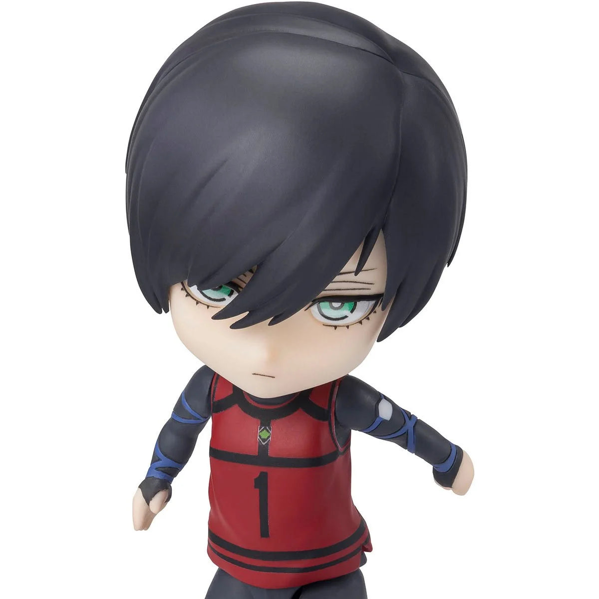 Bandai Blue Lock 3.5" Rin Itoshi Mini Action Figure - Red/Black