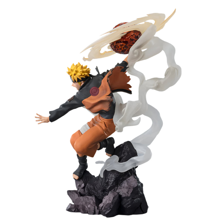 Bandai Tamashii Nations Naruto Shippuden 9.4" Uzumaki Naruto Action Figure - Orange/Black