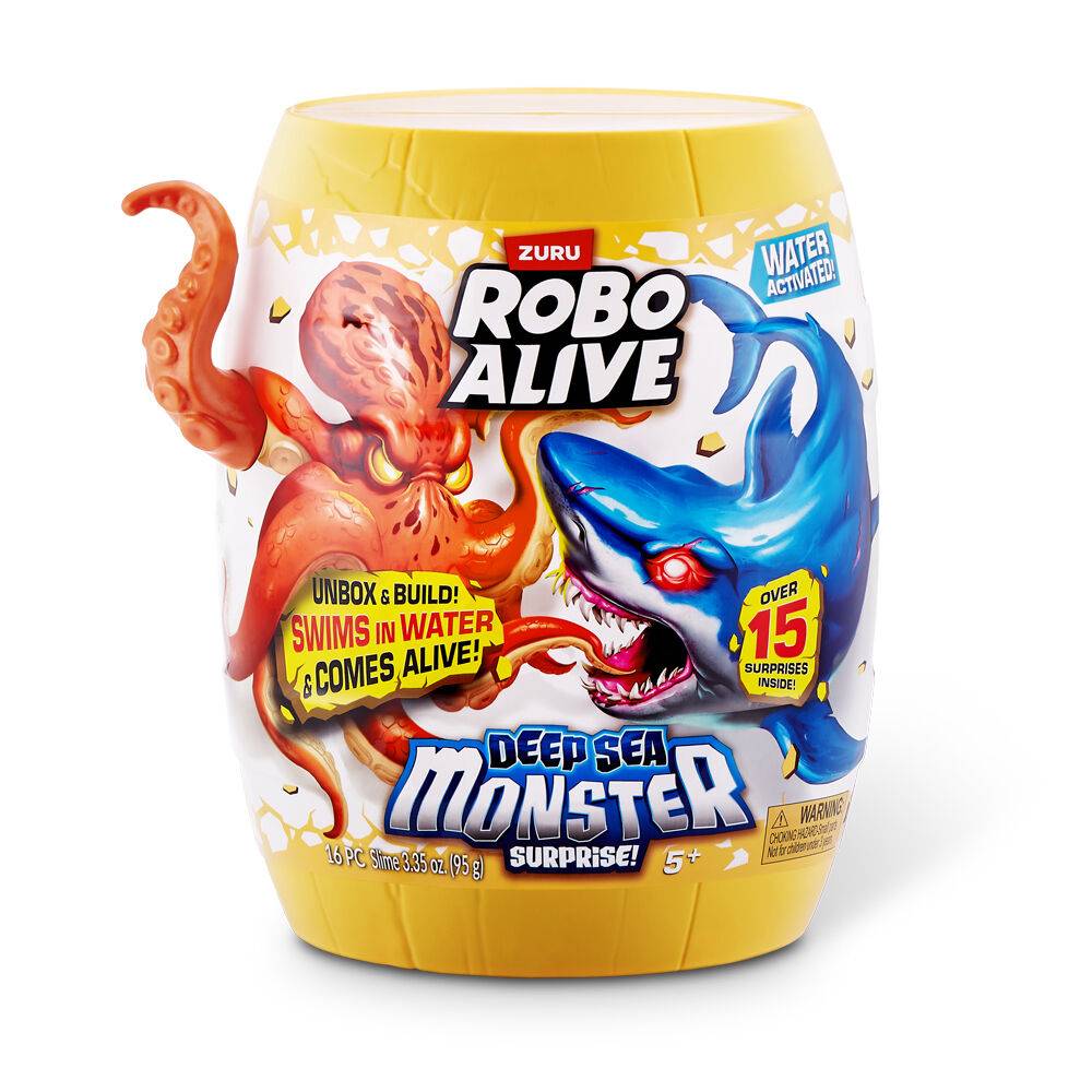 Zuru Robo Alive Deep Sea Monster Surprise Barrel Toy Set - Assortment