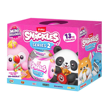 Snackles Series 2 Mystery Capsule Stuffed Animal Plush Toy - Assorted