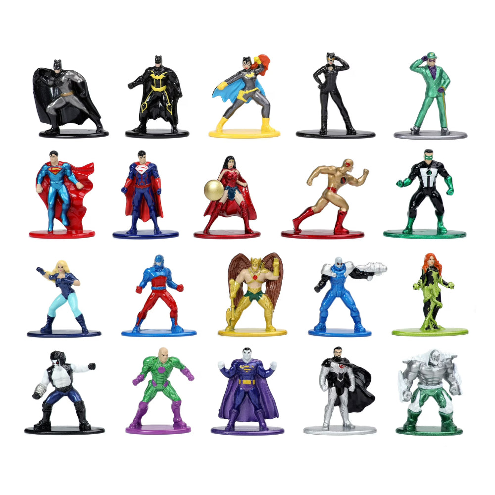 Figuras coleccionables de metal fundido a presión de DC Comics de Jada Toys (paquete de 20)