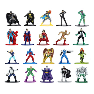 Figuras coleccionables de metal fundido a presión de DC Comics de Jada Toys (paquete de 20)