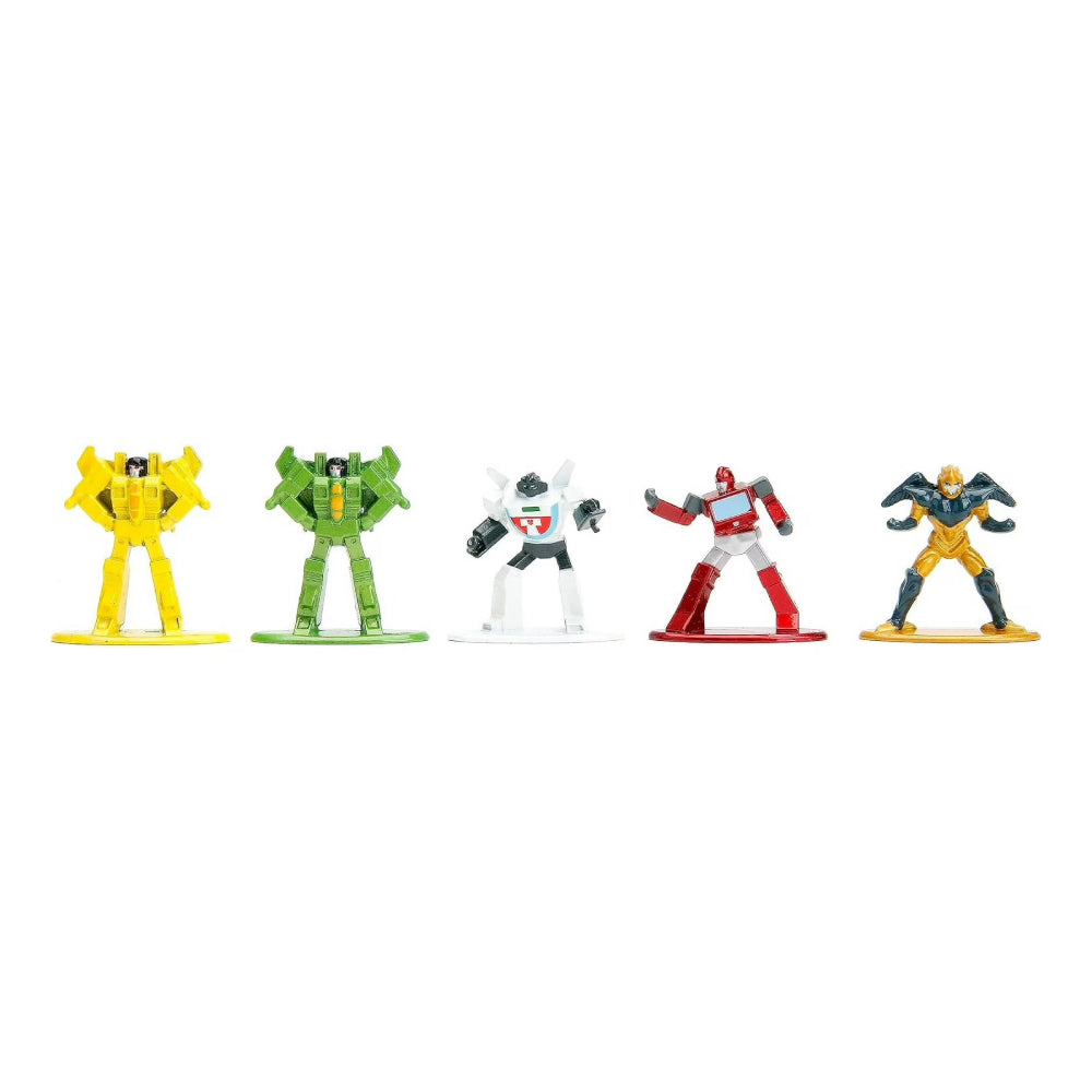 Figuras de metal Nano de Transformers de Jada Toys (juego de 18)