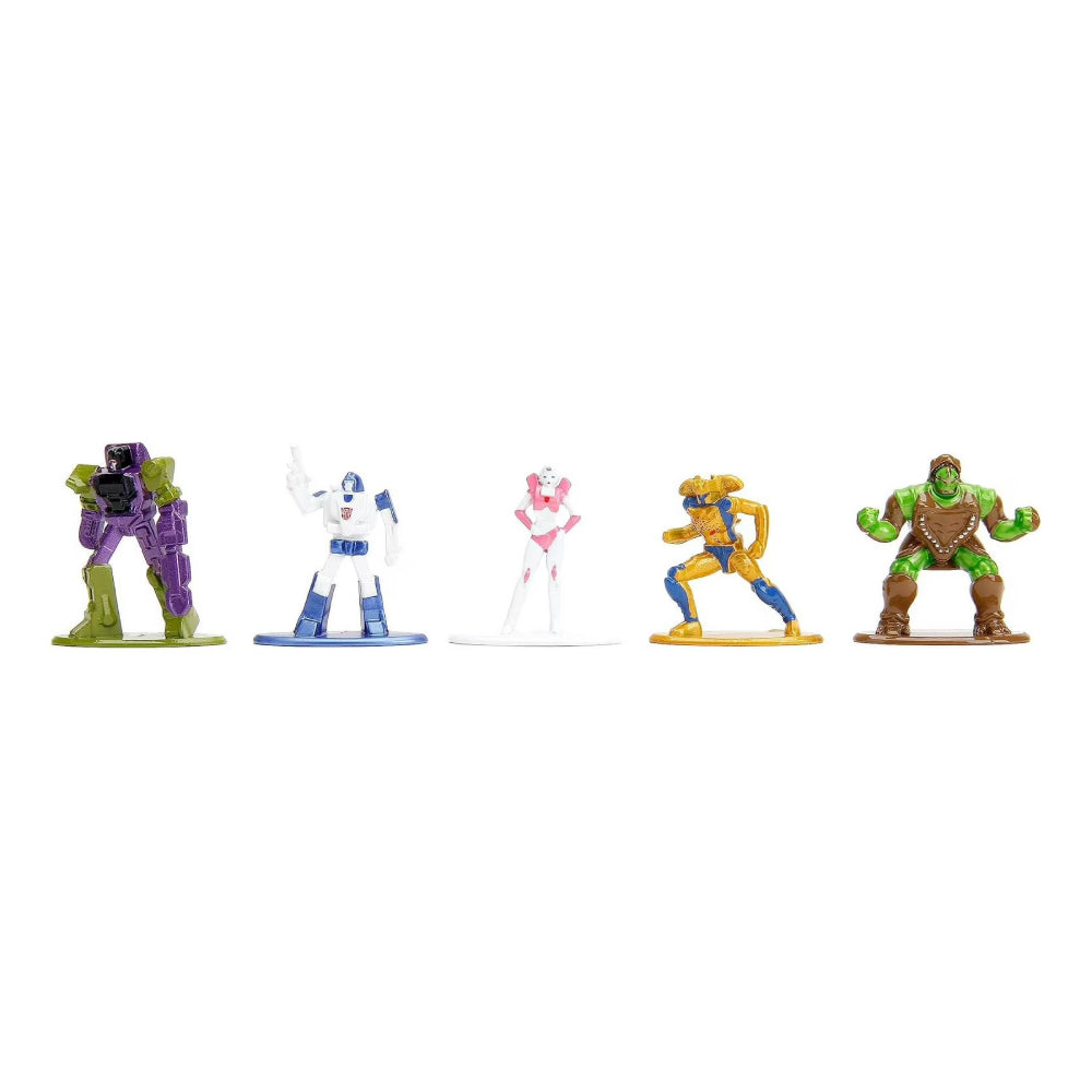 Figuras de metal Nano de Transformers de Jada Toys (juego de 18)