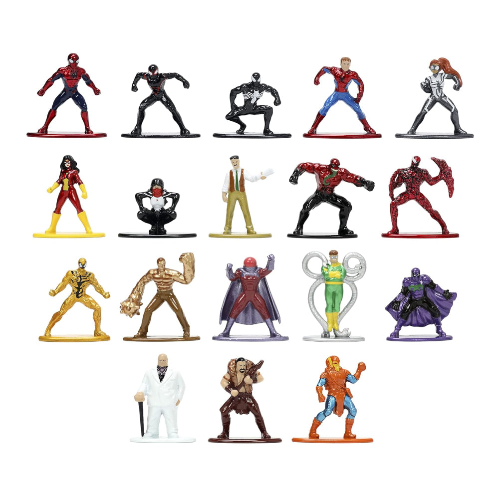 Figuras de Spider-Man de Marvel de Jada Toys (juego de 18)