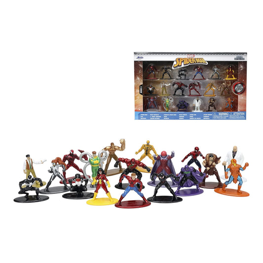Jada Toys Marvel Spider-Man Diecast Figures (Set of 18)