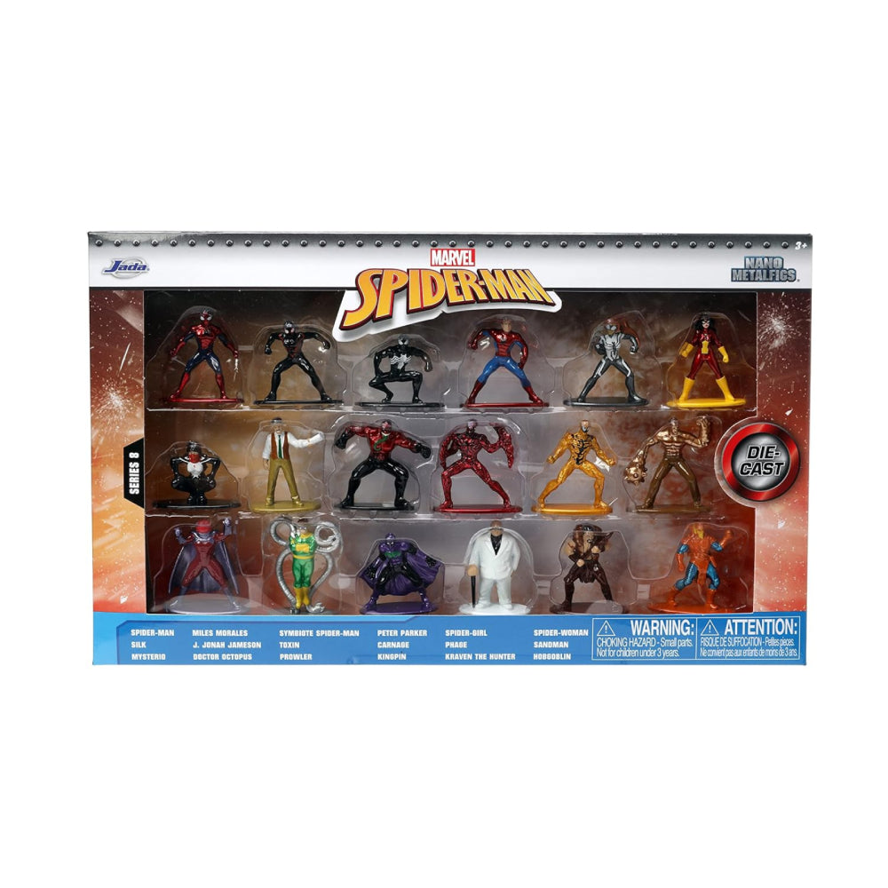 Figuras de Spider-Man de Marvel de Jada Toys (juego de 18)