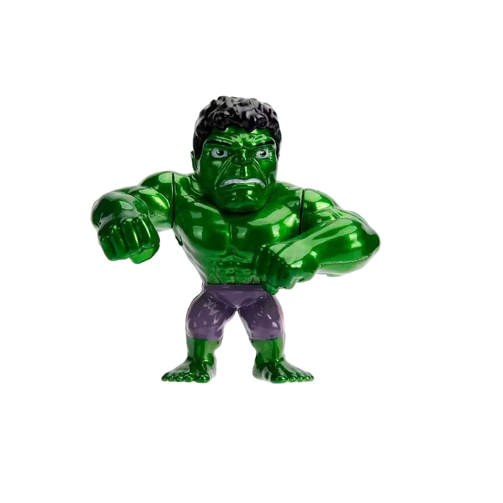 Figura de acción de fundición a presión de Hulk de los Vengadores de Marvel de Jada Toys, color verde