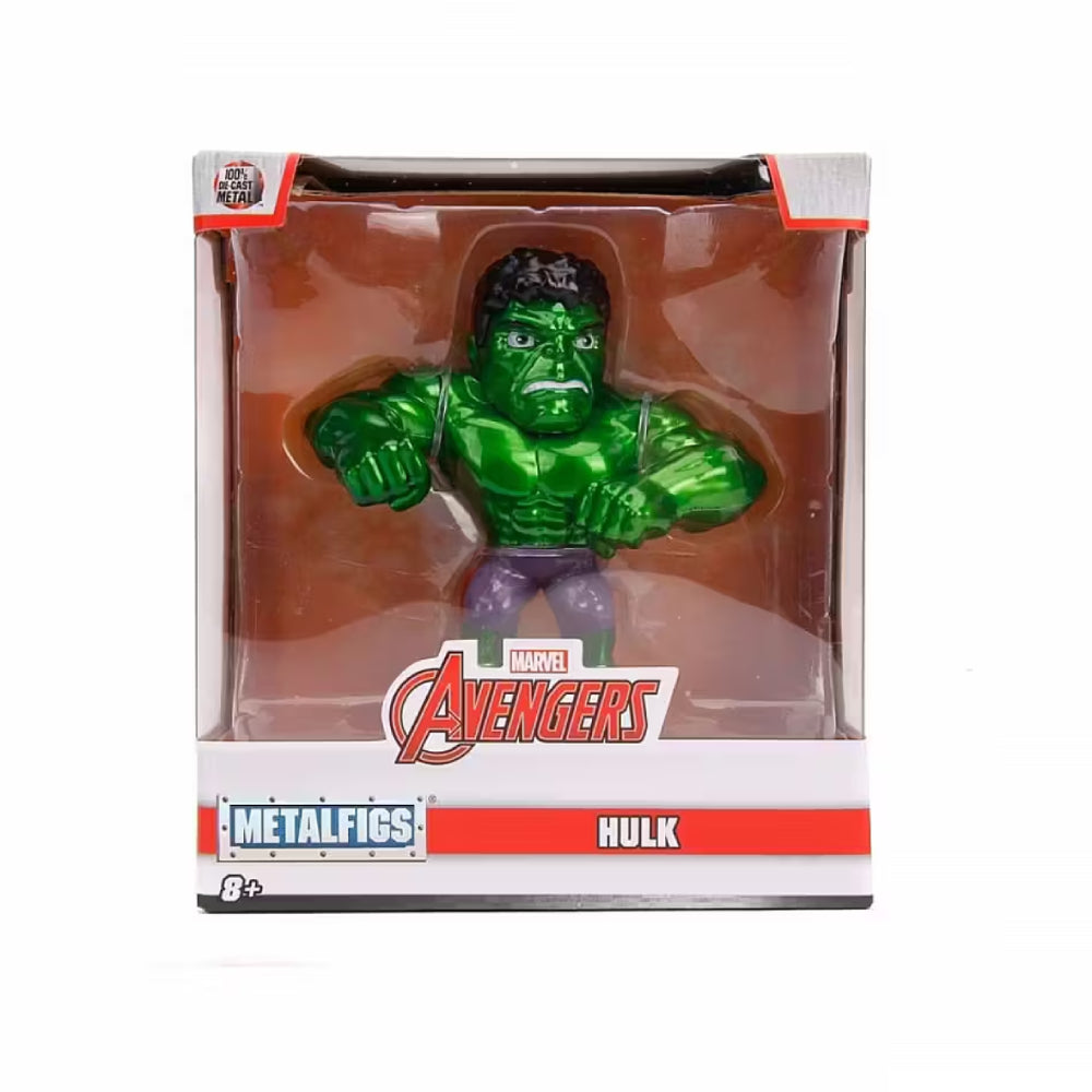 Figura de acción de fundición a presión de Hulk de los Vengadores de Marvel de Jada Toys, color verde
