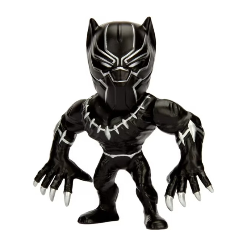 Figura de acción de Pantera Negra de Marvel Avengers de 4" de Jada Toys, de fundición a presión, color negro