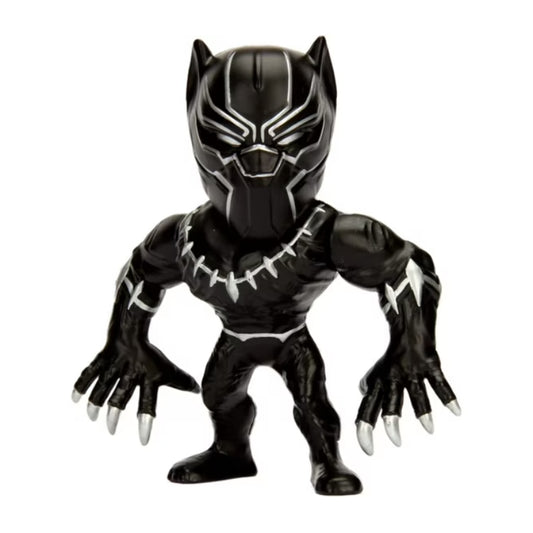 Figura de acción de Pantera Negra de Marvel Avengers de 4" de Jada Toys, de fundición a presión, color negro