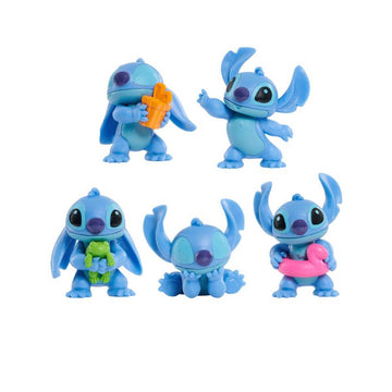 Disney 5" Stitch Collectible Action Figure Set (5 Pieces) - Blue
