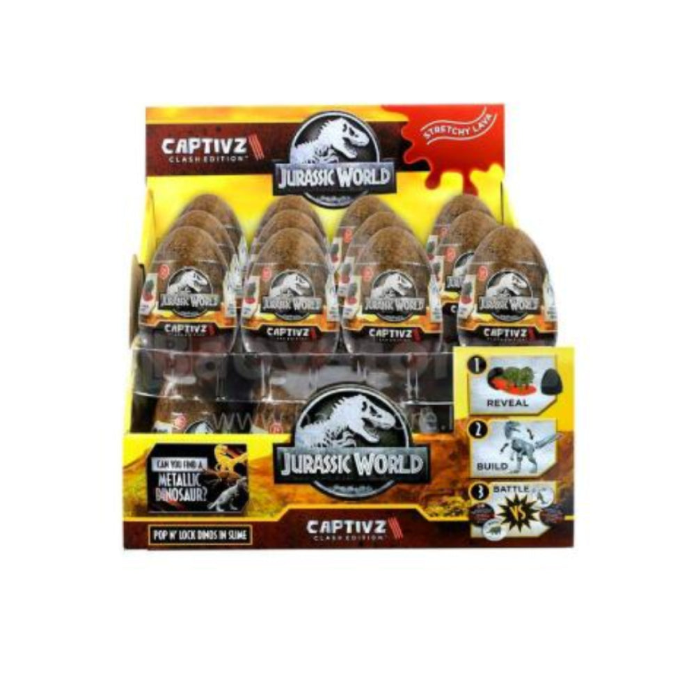 Jurassic World Captivz Clash Edition Slime Egg - Assorted