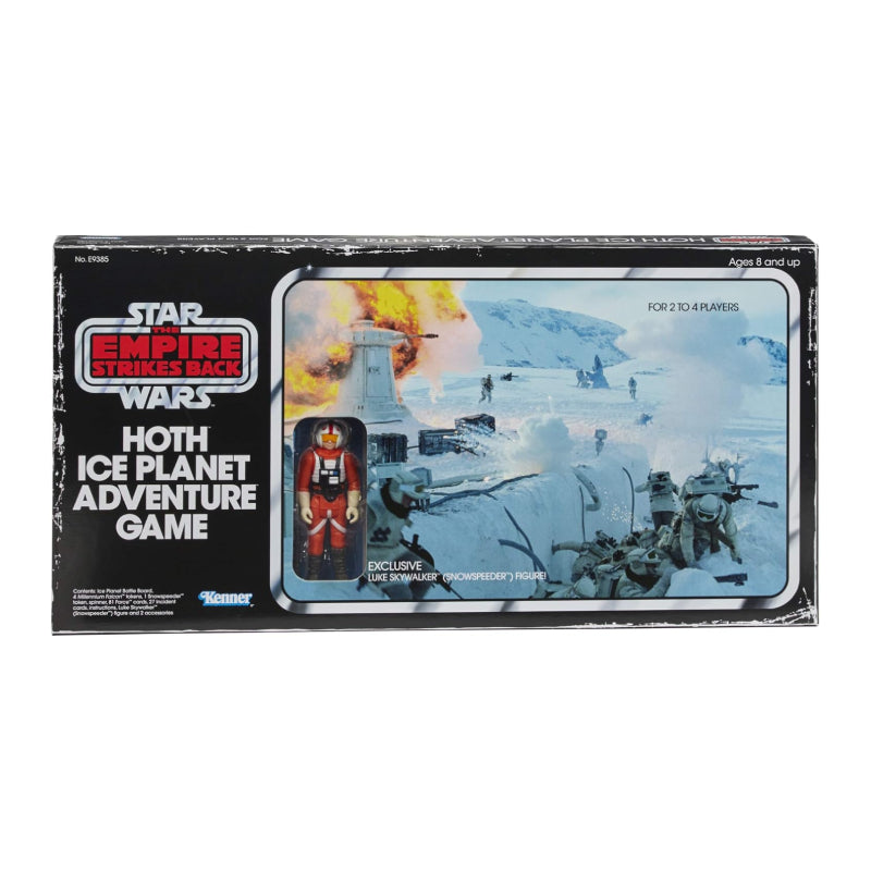 Hasbro Star Wars Hoth Ice Planet Adventure Retro Board Game with Snowspeeder Luke Action Figure