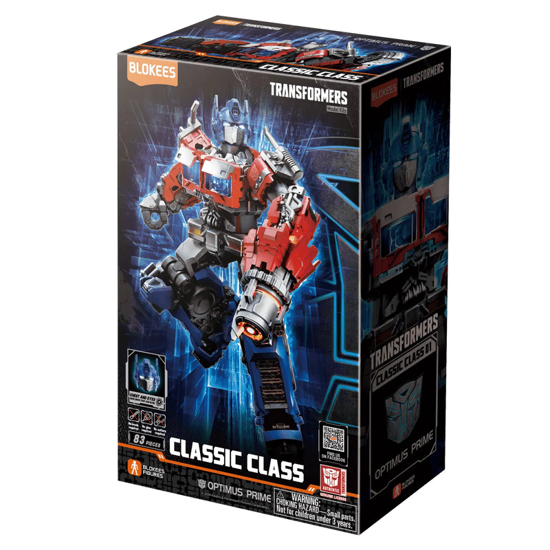 Blokees Transformers Classic Class 01 Rise of the Beasts Optimus Prime Model Kit (83-Pieces)