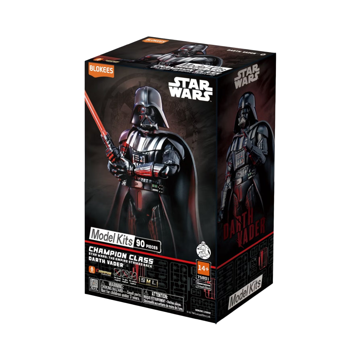 Blokees Star Wars EPV: The Empire Strikes Back Champion Class 01 Darth Vader Model Kit (90-Pieces)