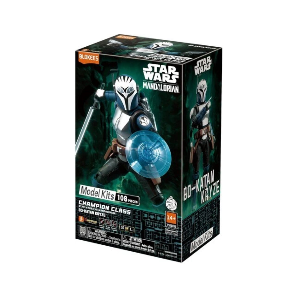 Blokees Star Wars The Mandalorian Champion Class 06 Bo-Katan Kryze Model Kit (108-Pieces)