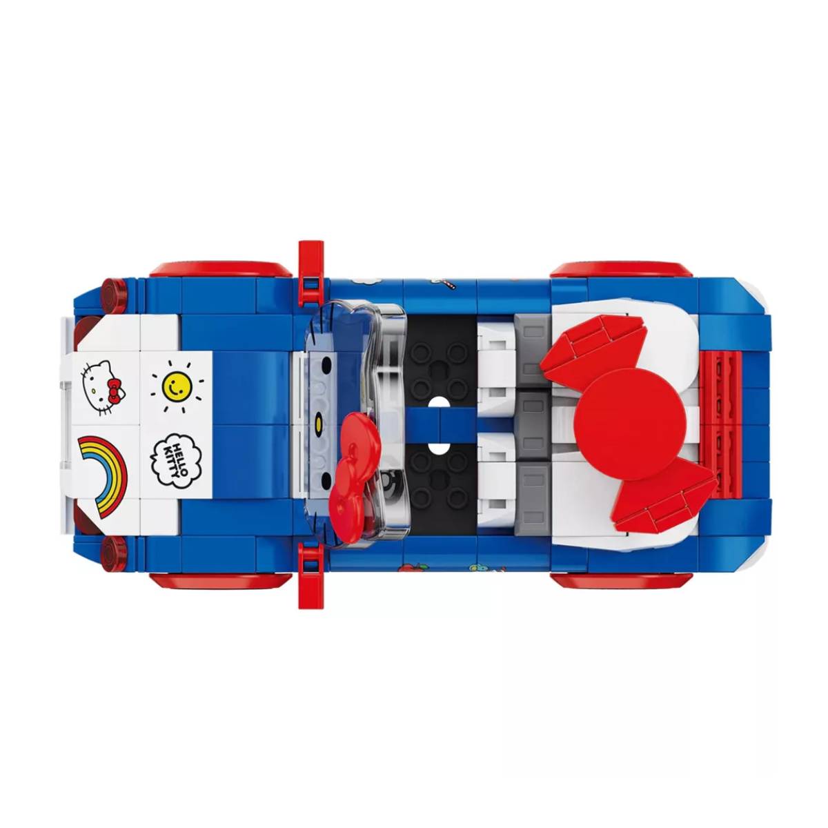 Sanrio Hello Kitty Brickcraft Custom Convertible Building Toy Set (294 Piece)