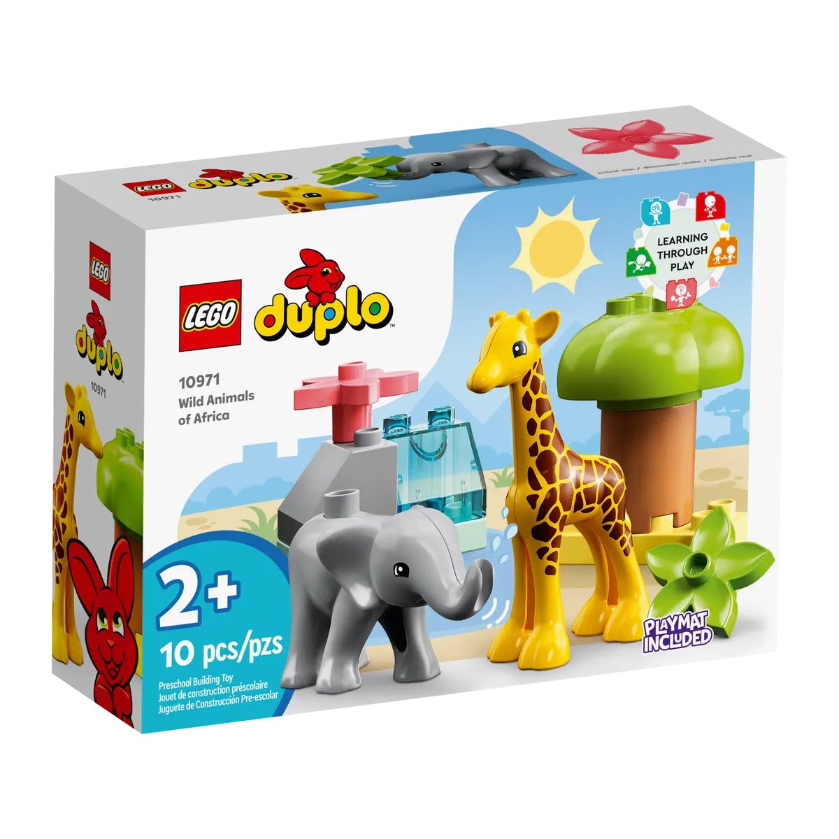LEGO Duplo Wild Animals of Africa Building Toy Set (10-Pieces)