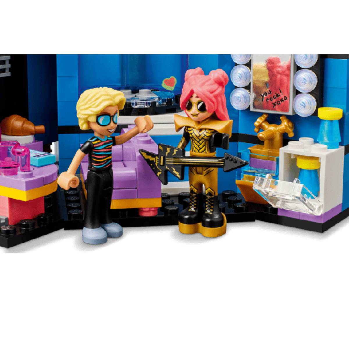 Set de construcción de juguetes LEGO Friends: espectáculo de talentos musicales de Heartlake City (669 piezas)