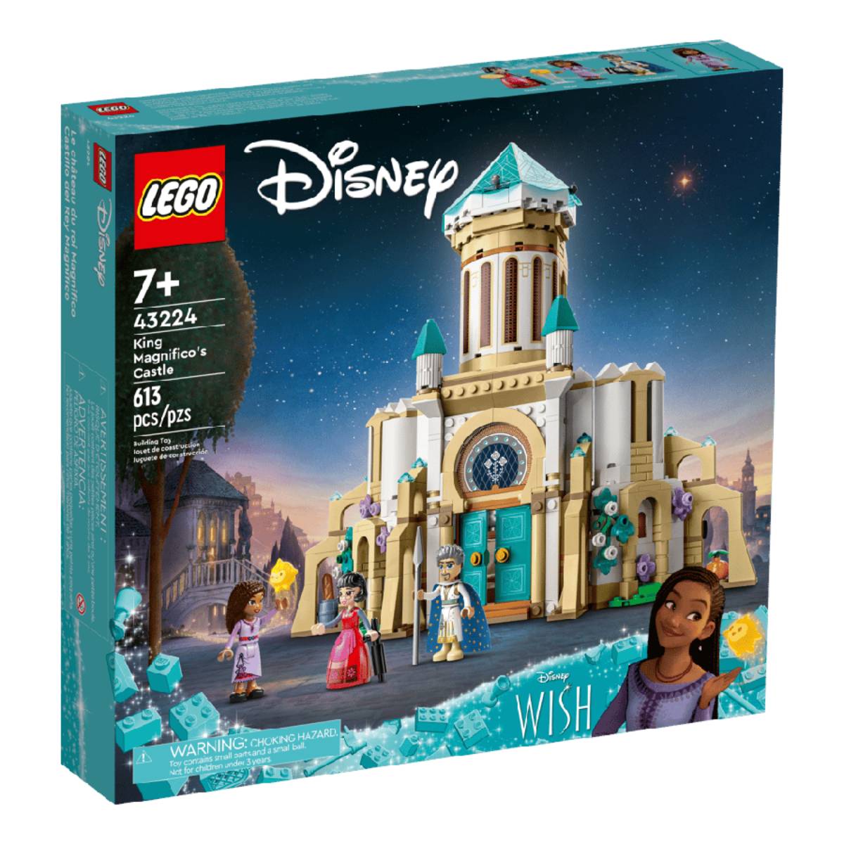 Juego de construcción LEGO Disney Princess: Castillo del Rey Magnífico (613 piezas)