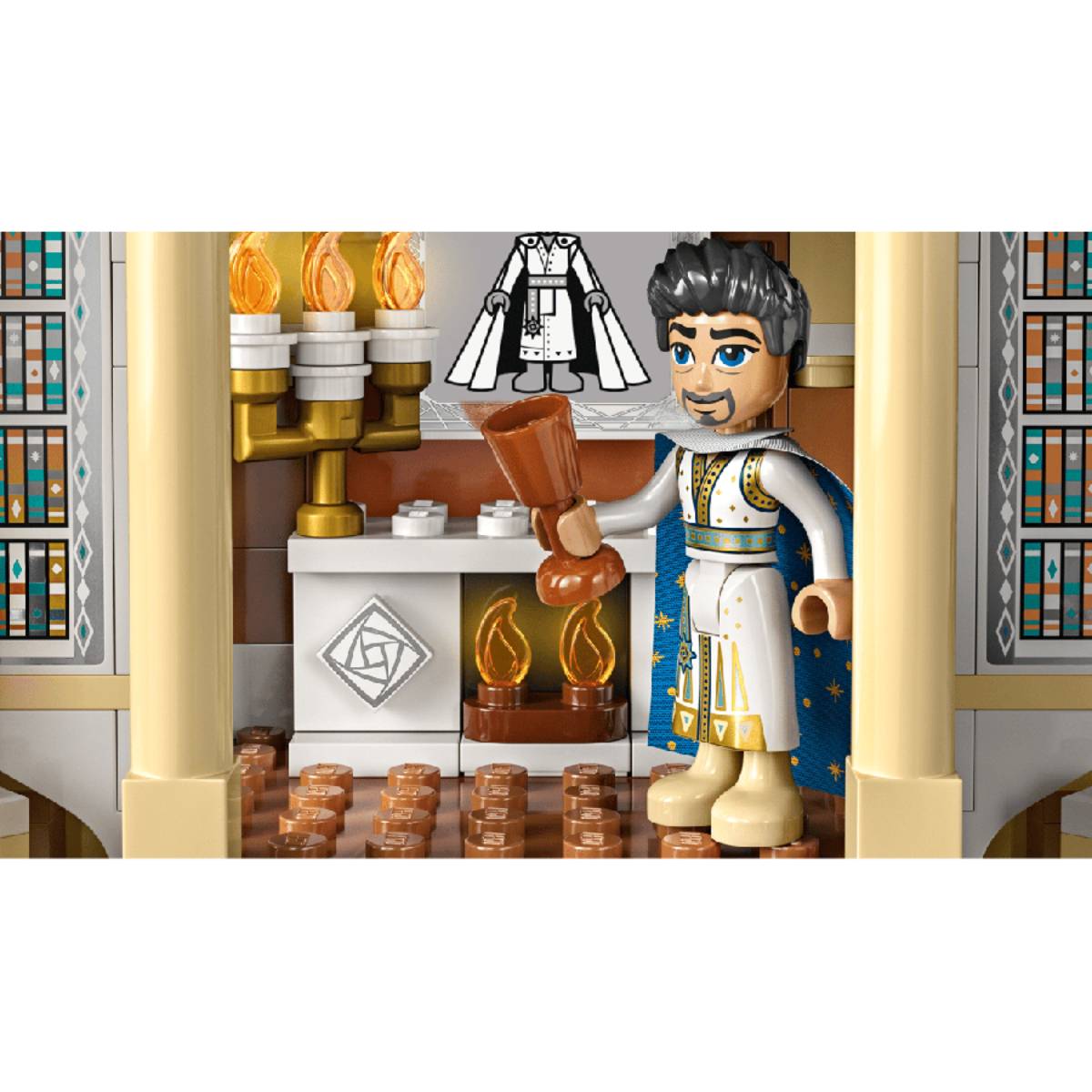 Juego de construcción LEGO Disney Princess: Castillo del Rey Magnífico (613 piezas)