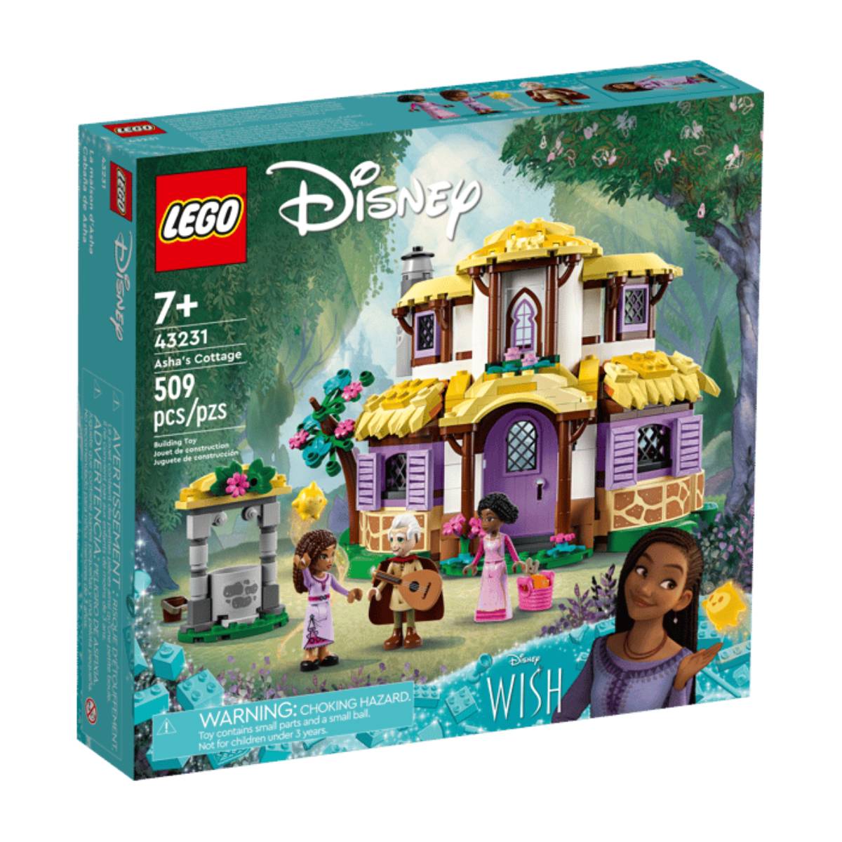 LEGO Disney Princess Asha Cottage Building Toy Set (509-Pieces)