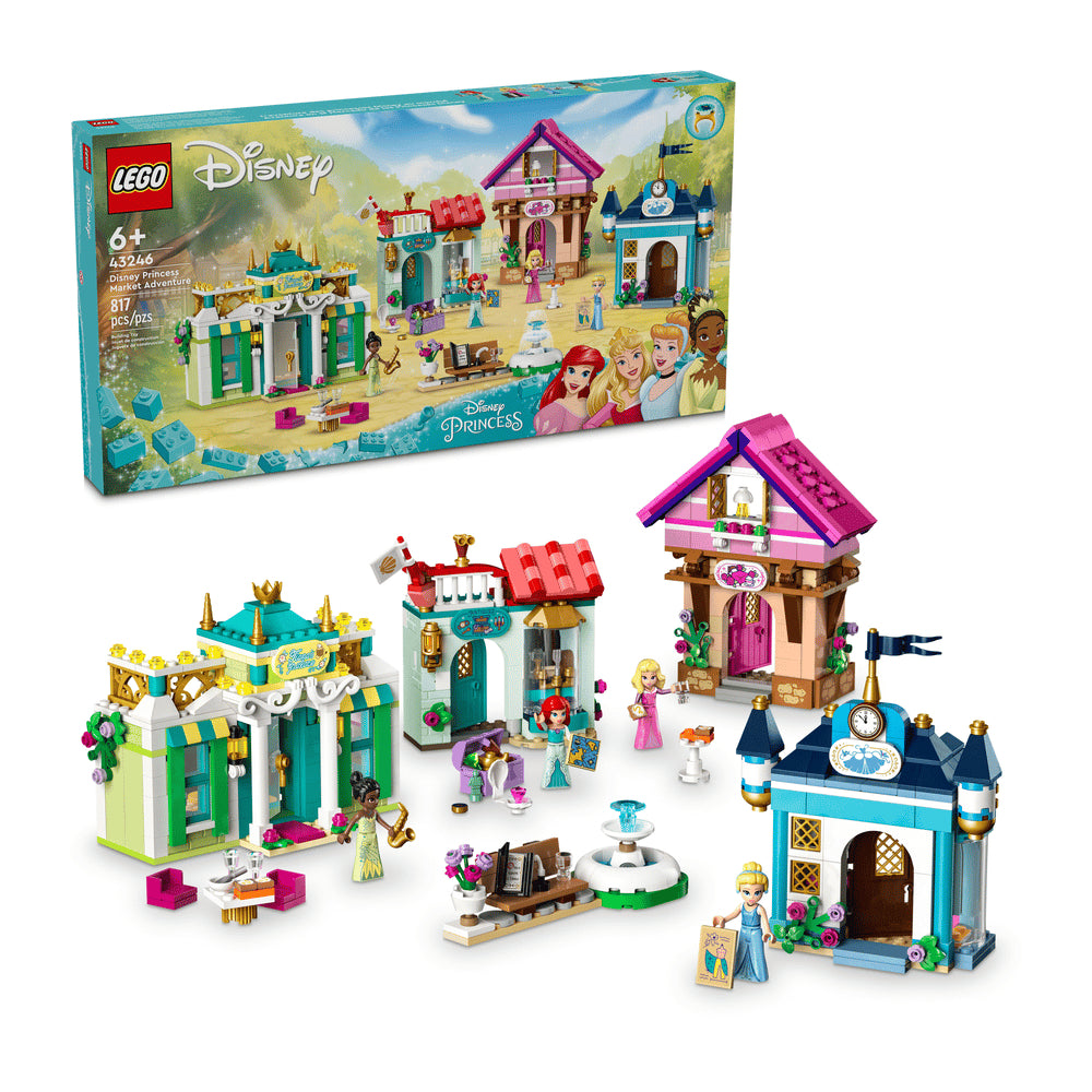 Juego de construcción LEGO Disney Princess Market Adventure (817 piezas)