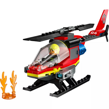 Juego de construcción de helicóptero de bomberos y rescate LEGO City (85 piezas)