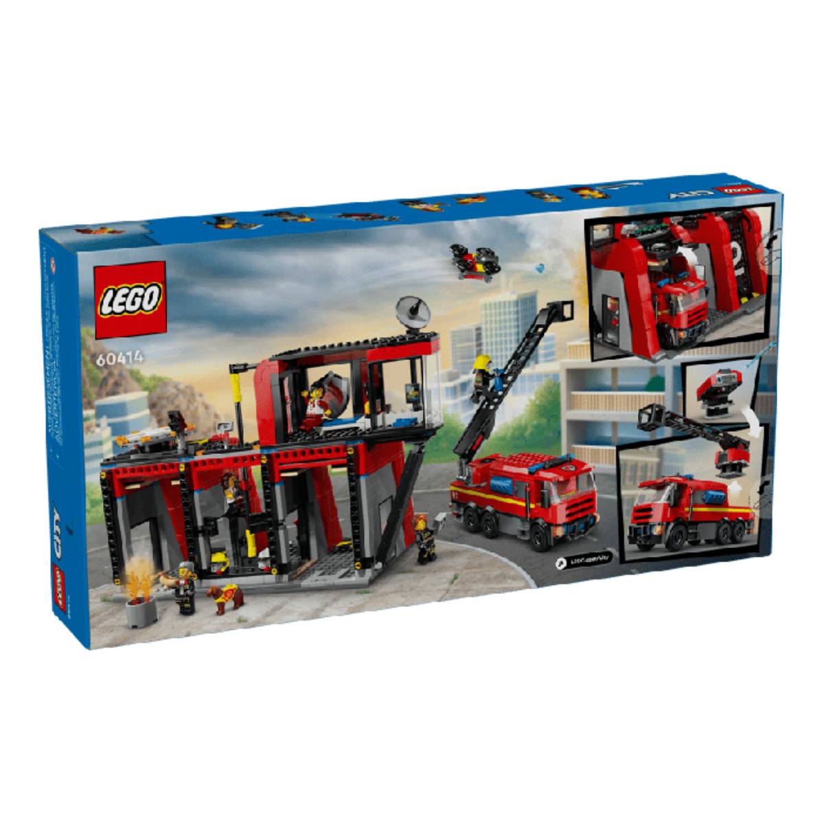LEGO City Fire Station with Fire Truck Building Toy Set (843-Pieces)