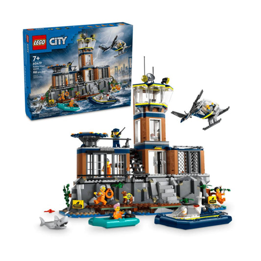 Juego de construcción LEGO City Police Prison Island (980 piezas)