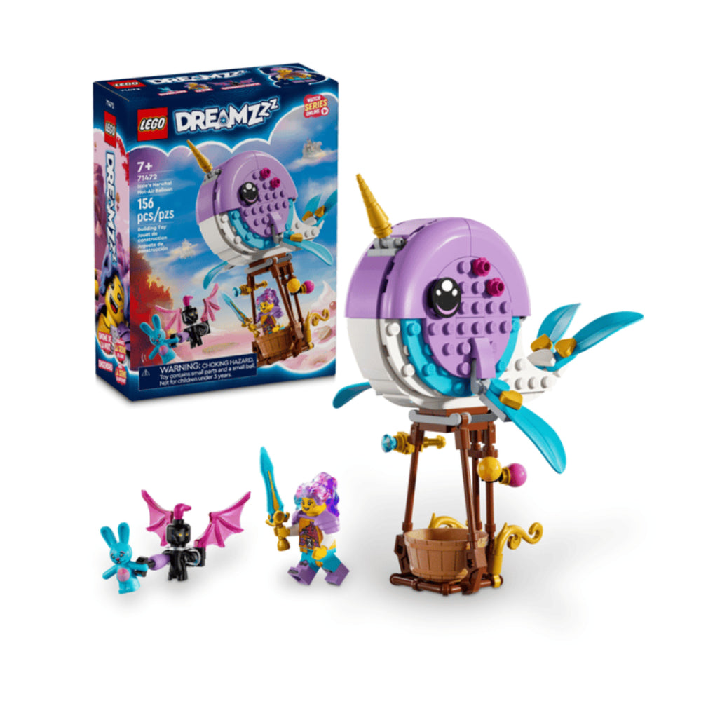 LEGO DREAMZzz Izzie's Narwhal Hot-Air Balloon Building Toy Set