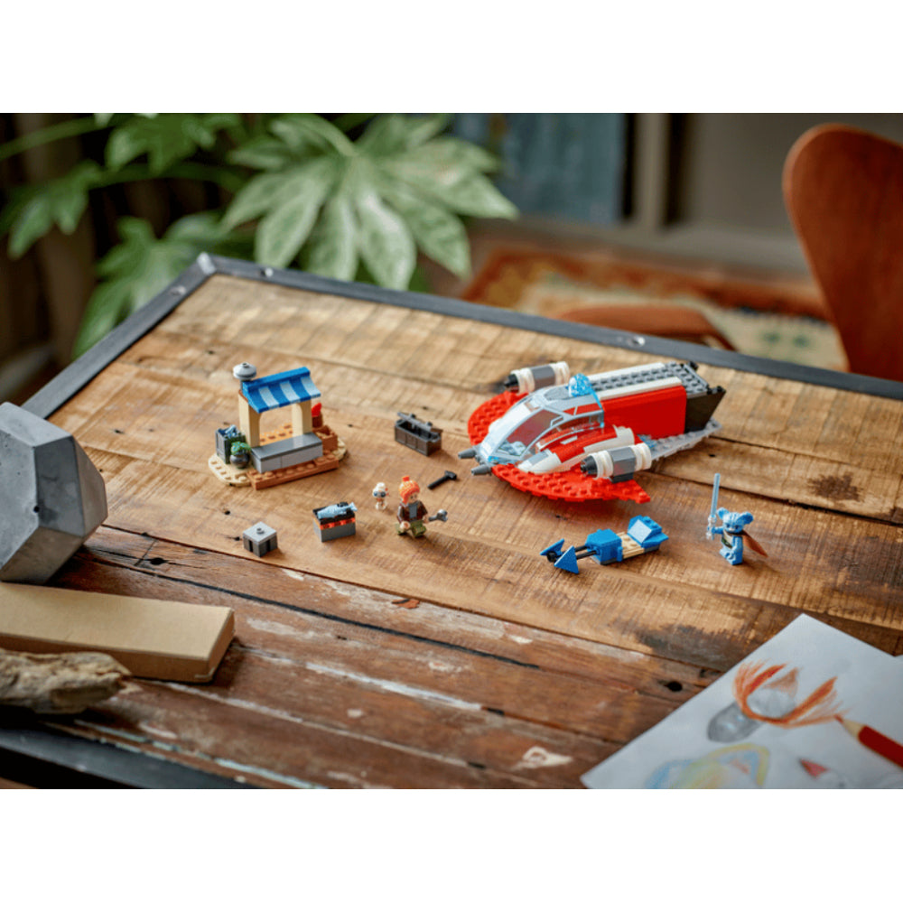 Juego de construcción LEGO Star Wars: El Halcón de Fuego Carmesí (136 piezas)