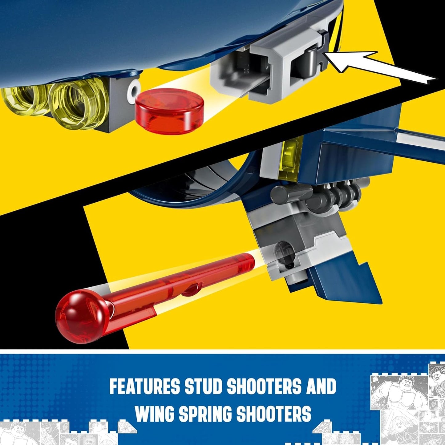 Juego de construcción LEGO Marvel X-Men X-Jet (359 piezas)