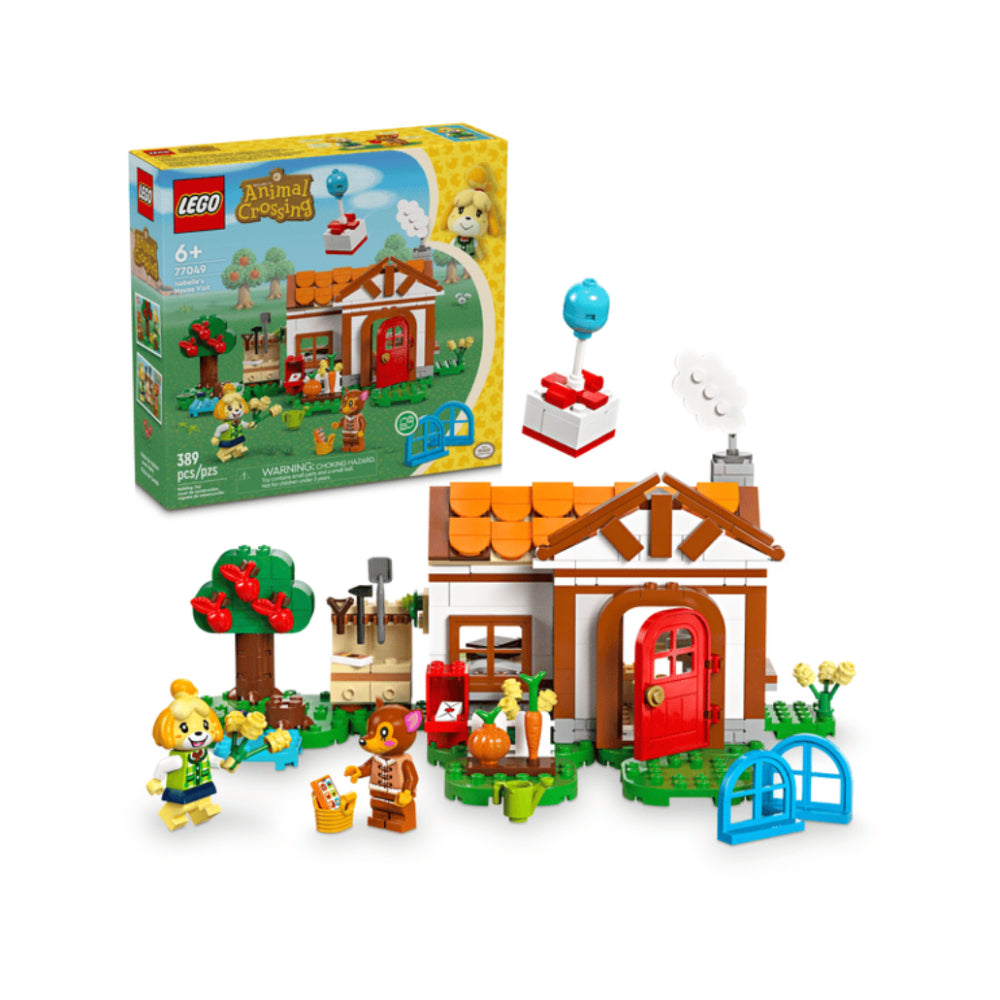 Juego de construcción LEGO Animal Crossing Visita a la casa de Isabelle (389 piezas)