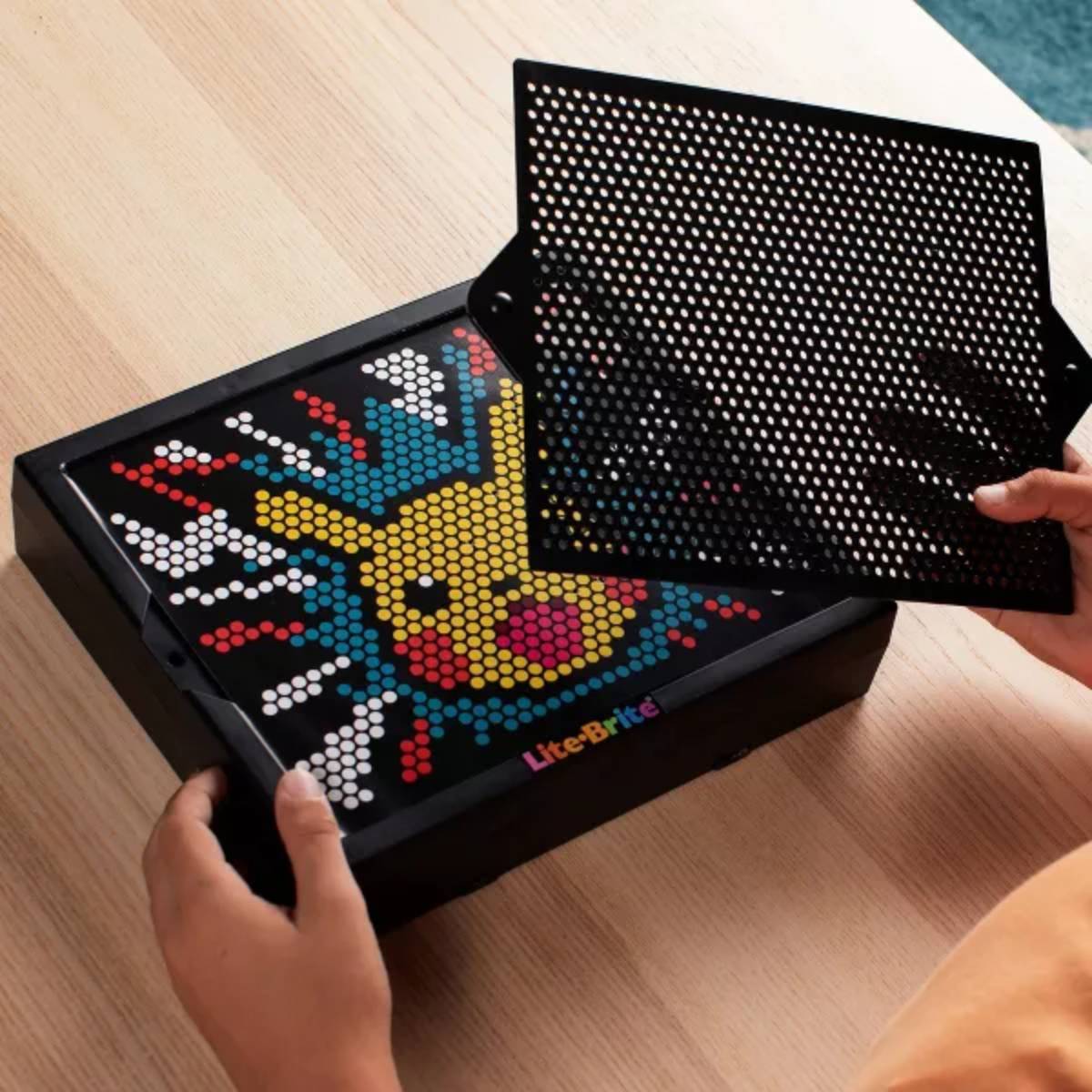 Lite-Brite Pokemon Super Bright HD Grid Light Up Toy - Black