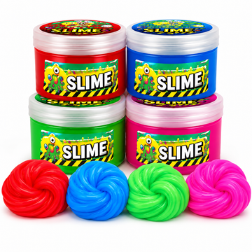 Toxic Waste Slime Licker Scented Fluffy Slime Jar - Assorted