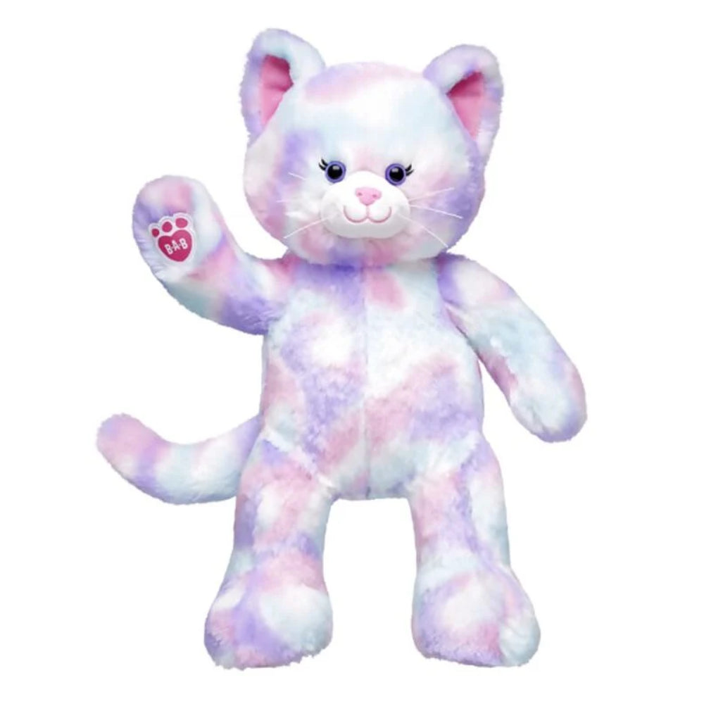 Build-A-Bear 16" Pastel Swirl Kitty Stuffed Animal Plush Toy
