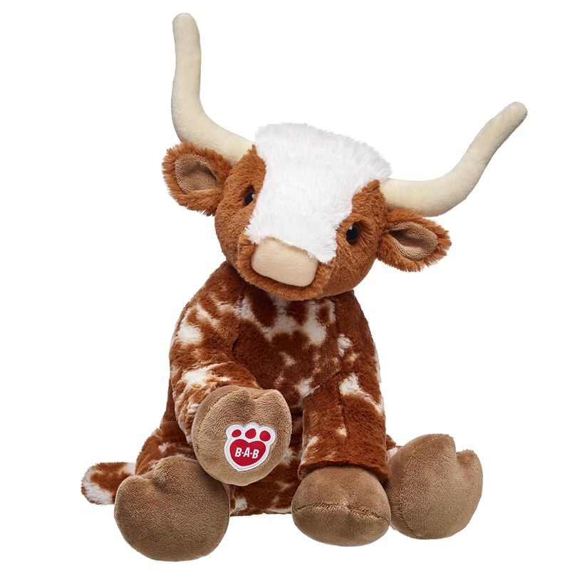 Build-A-Bear 16" Longhorn Cow Stuffed Animal - Brown