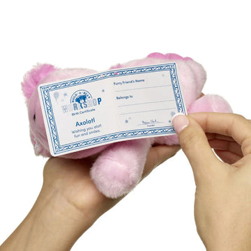 Build-A-Bear 6" Mini Beans Axolotl Stuffed Animal Plush Toy - Pink