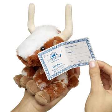 Build-A-Bear 5" Mini Beans Longhorn Stuffed Animal Plush Toy - Brown