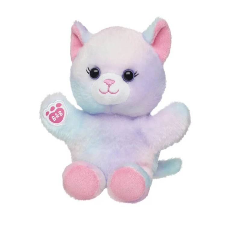 Build-A-Bear 7" Mini Beans Pastel Swirl Kitty Plush Toy