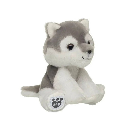 Build-A-Bear 7" Mini Beans Wolf Pup Plush Toy - Gray