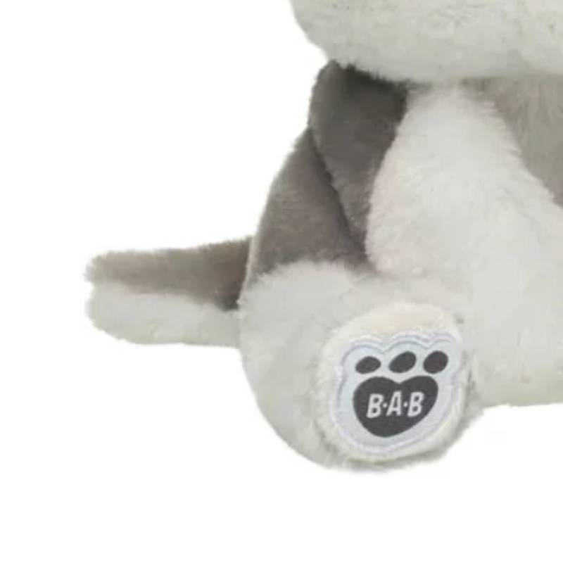 Build-A-Bear 7" Mini Beans Wolf Pup Plush Toy - Gray